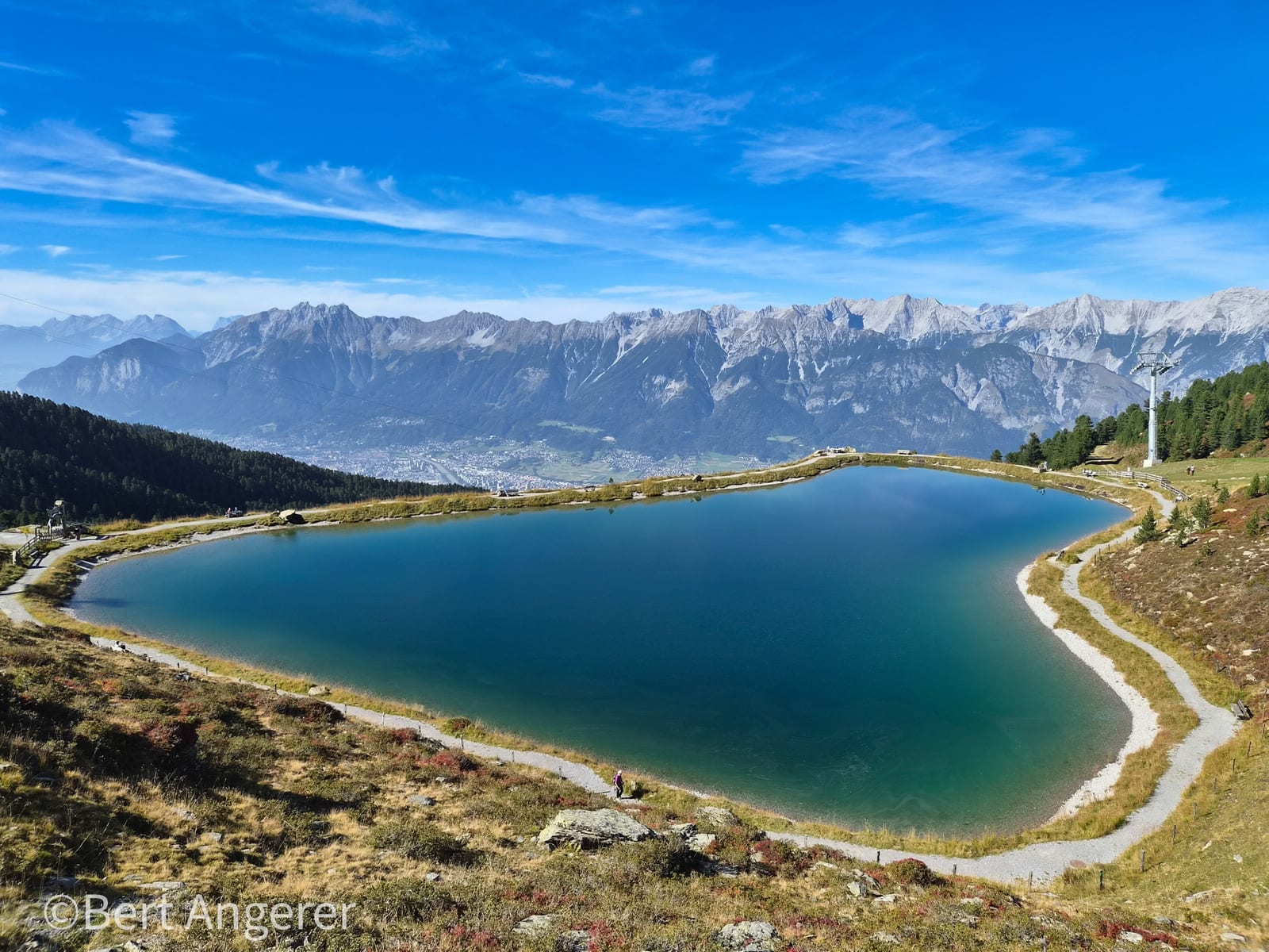 Blick über den Zirbensee, Glungezer/TIROL ins Inntal von Bert Angerer