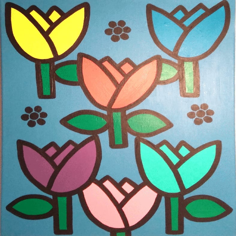 Blumen x 6