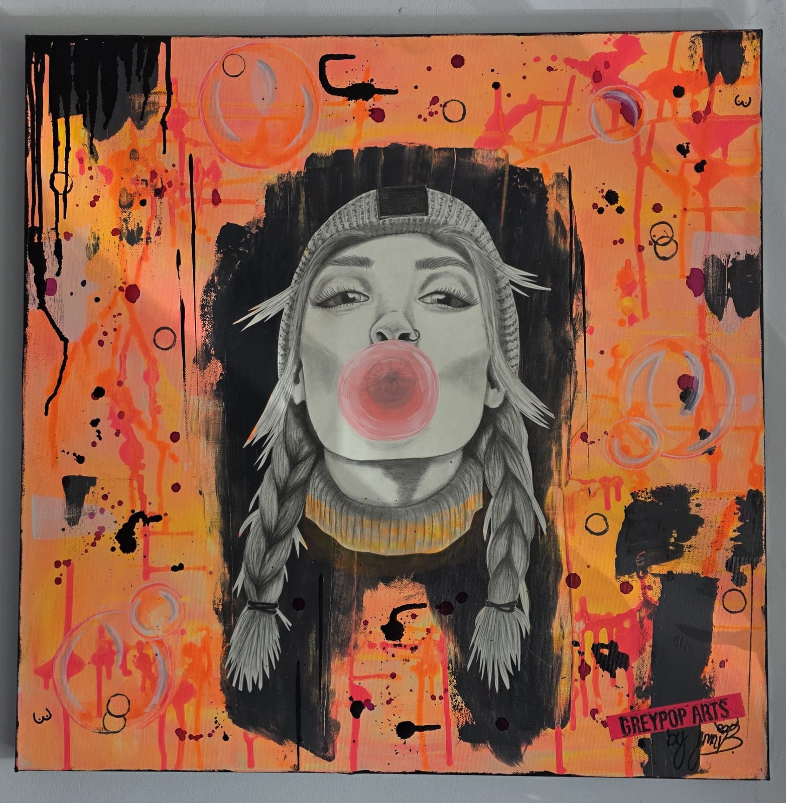 Bubble Gum von GREYPOP ARTS by Jenni B.