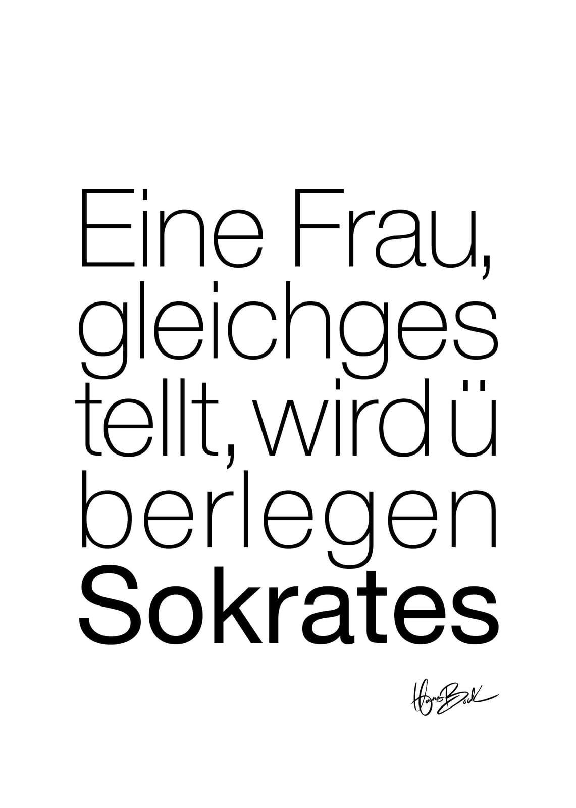 EMANZIPATION von Hans Böck
