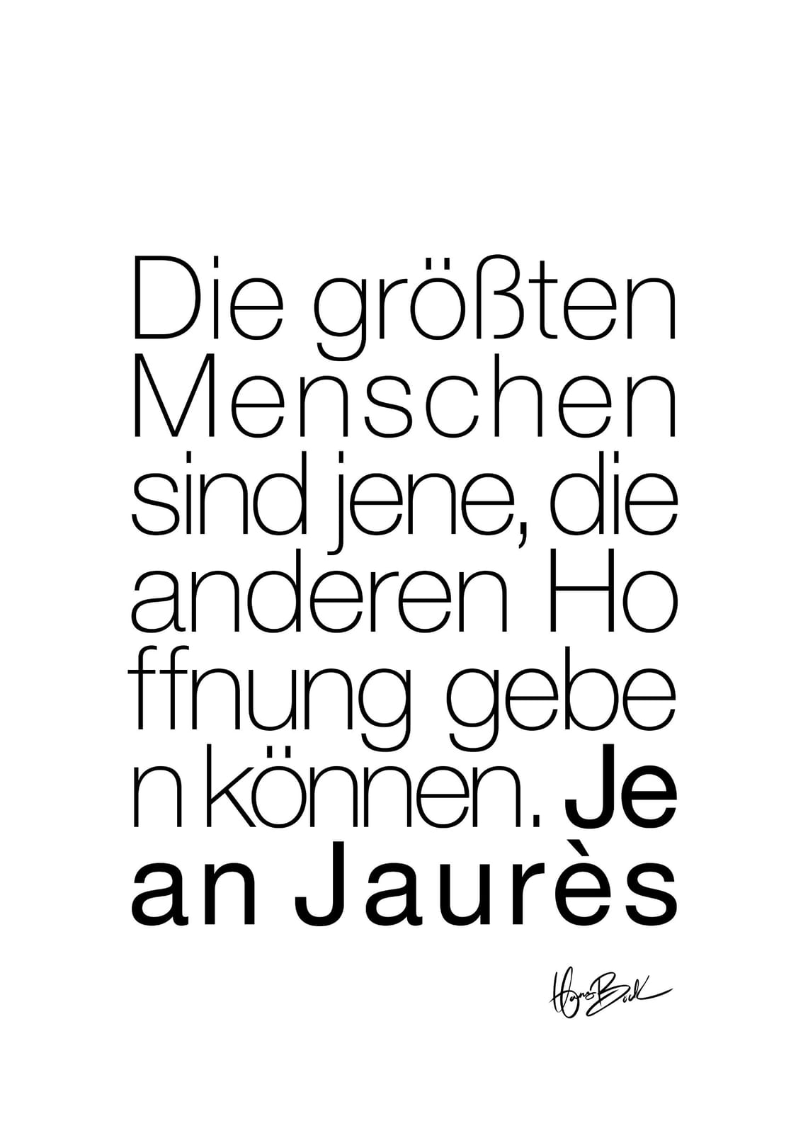 HOFFNUNG von Hans Böck