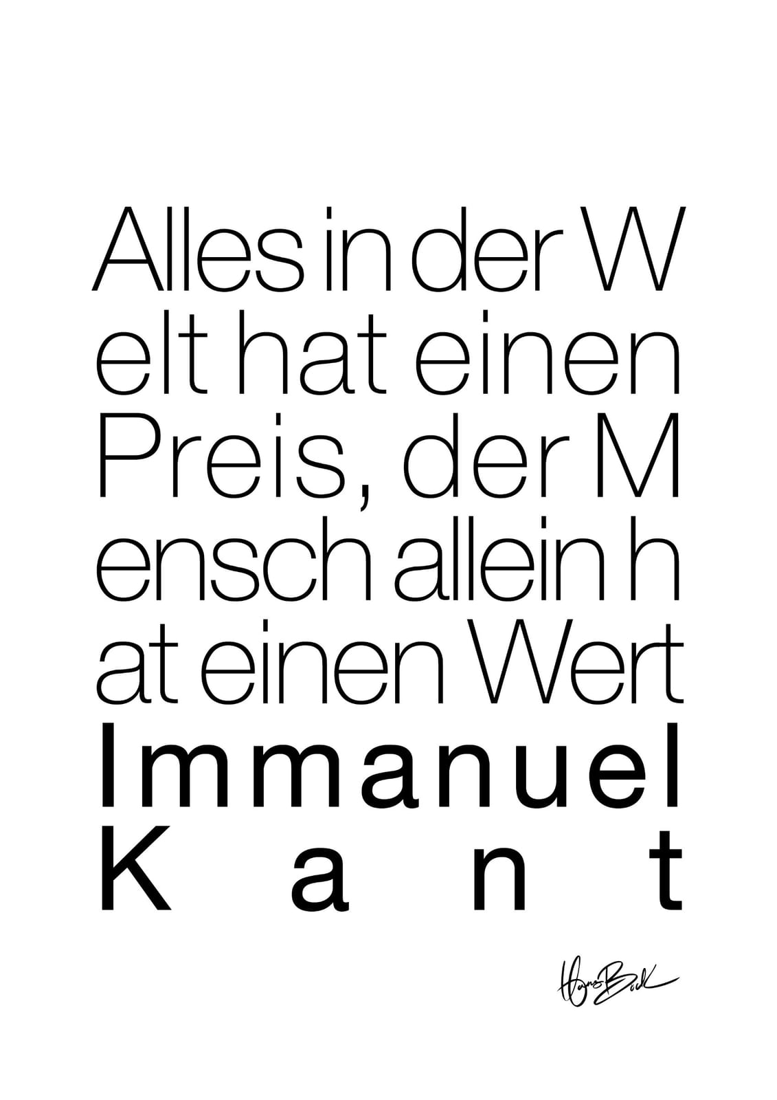 MENSCH von Hans Böck