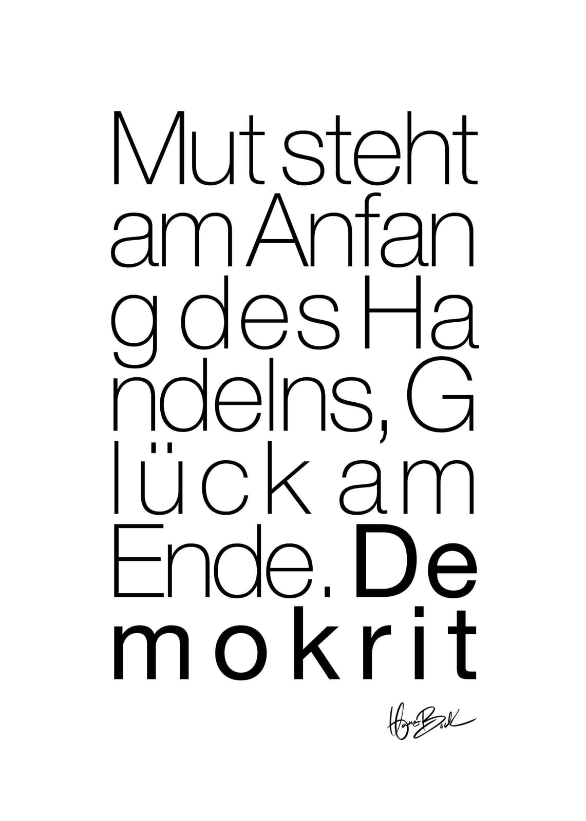 MUT von Hans Böck