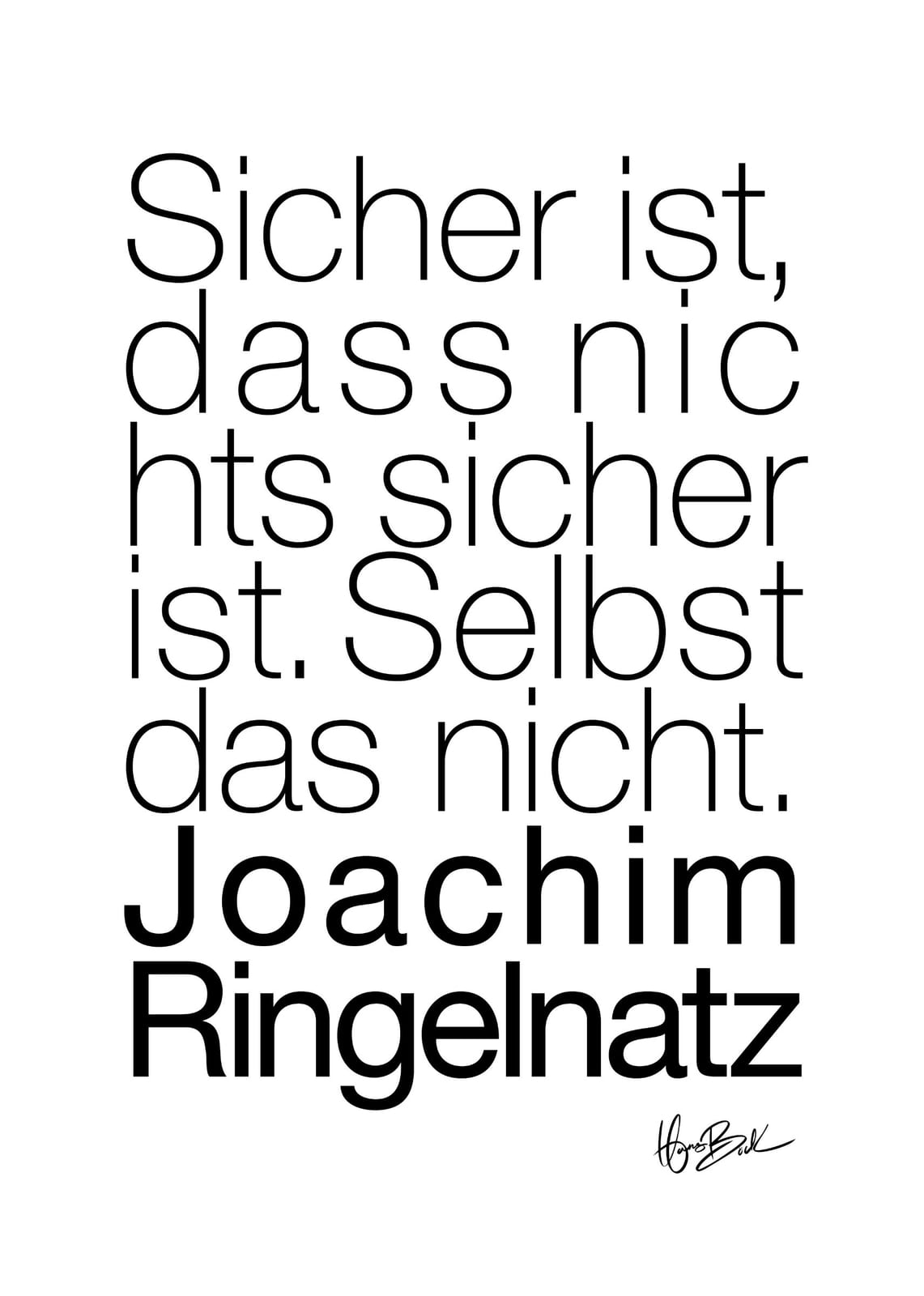 SICHERHEIT von Hans Böck