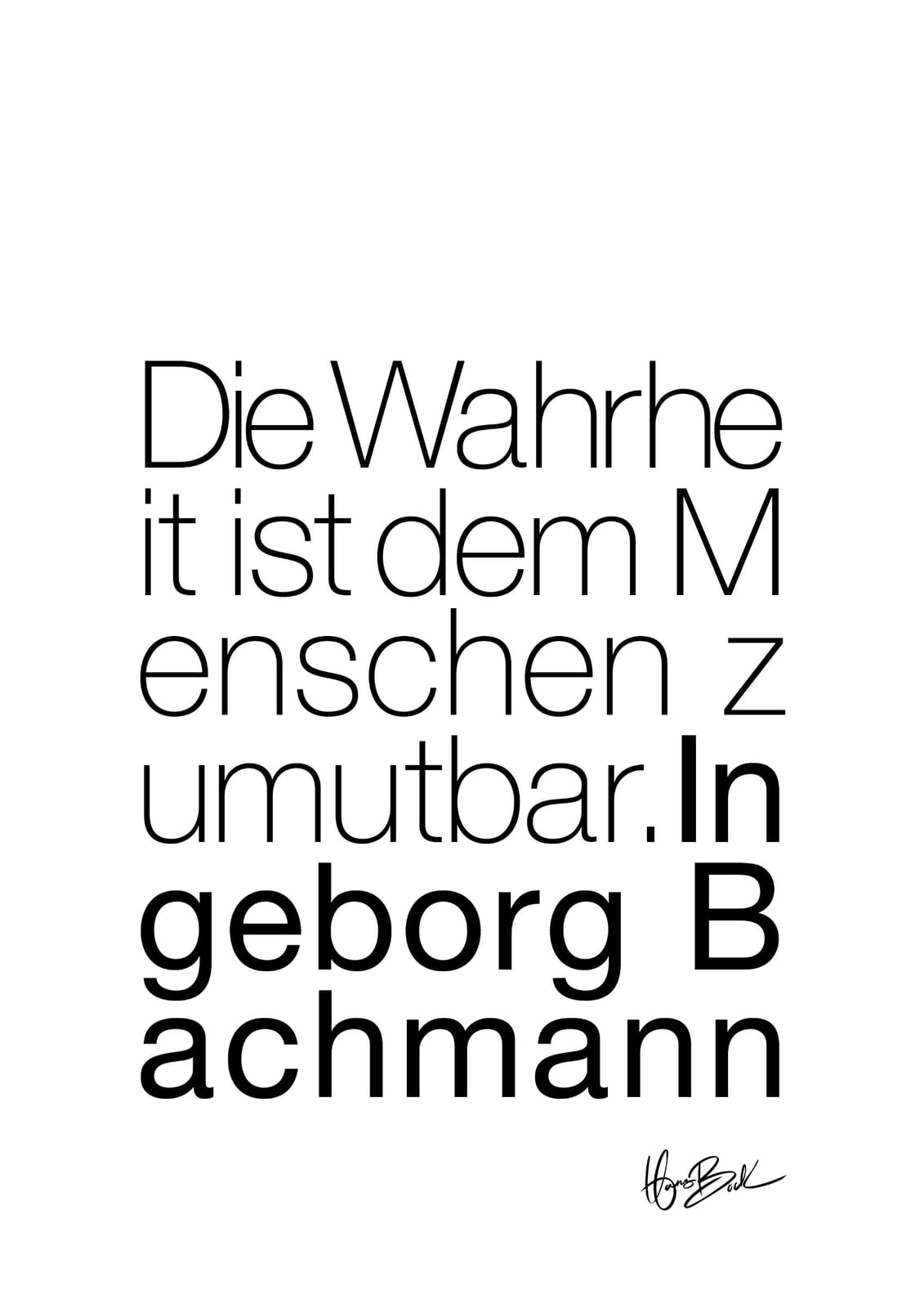 WAHRHEIT von Hans Böck