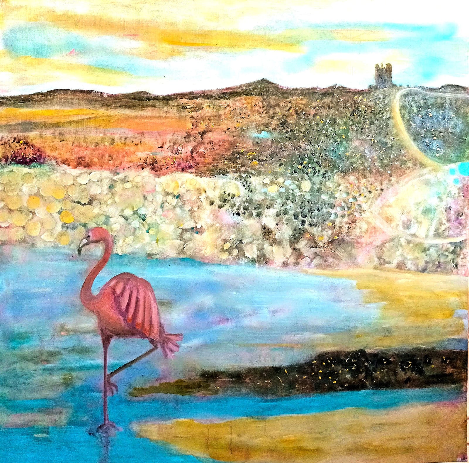 Pink flamingo von Nalini Cook