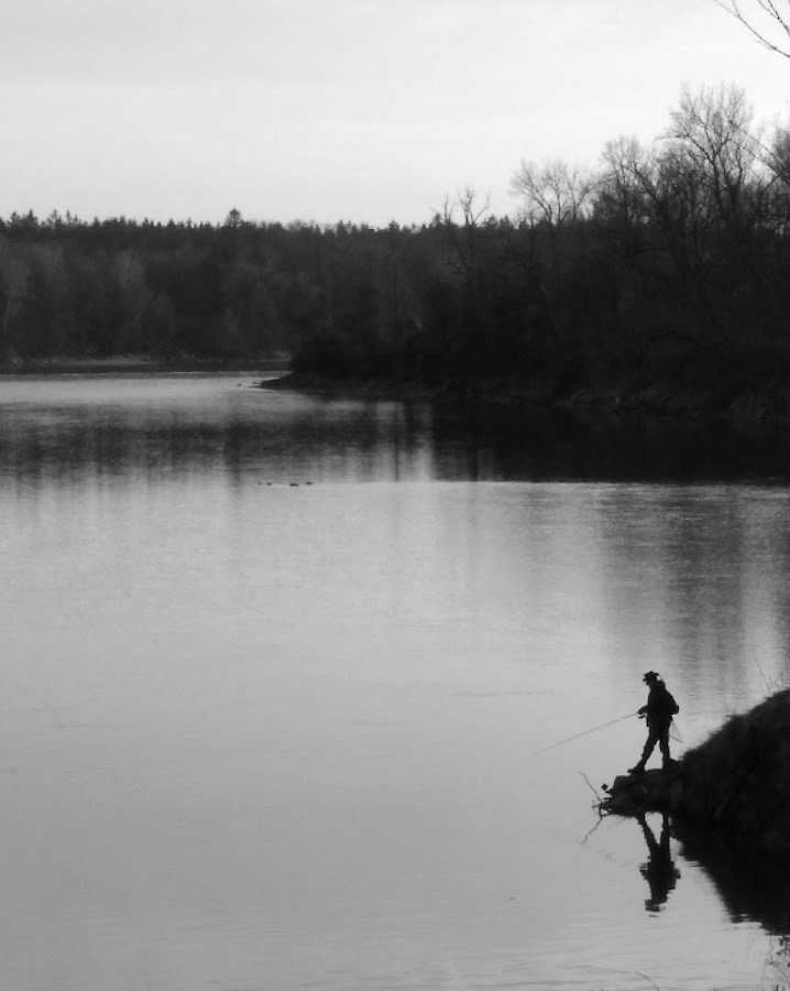 Der einsame Angler