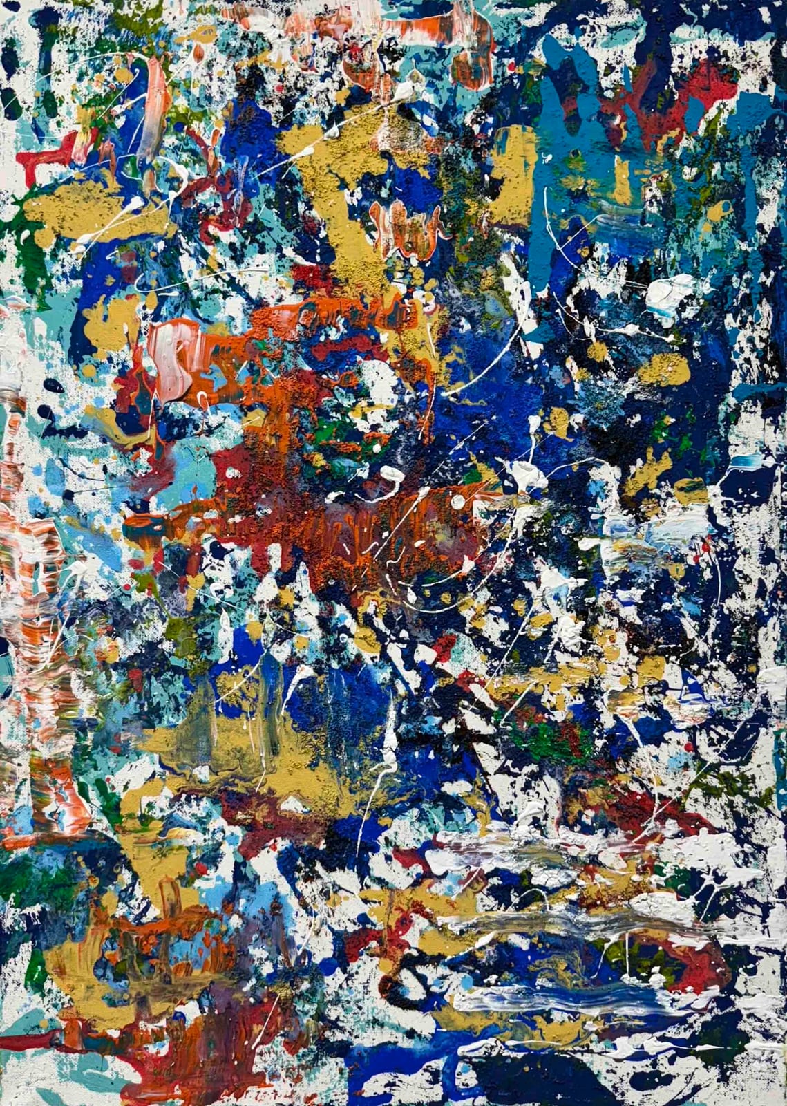 Verschneite Berglandschaft