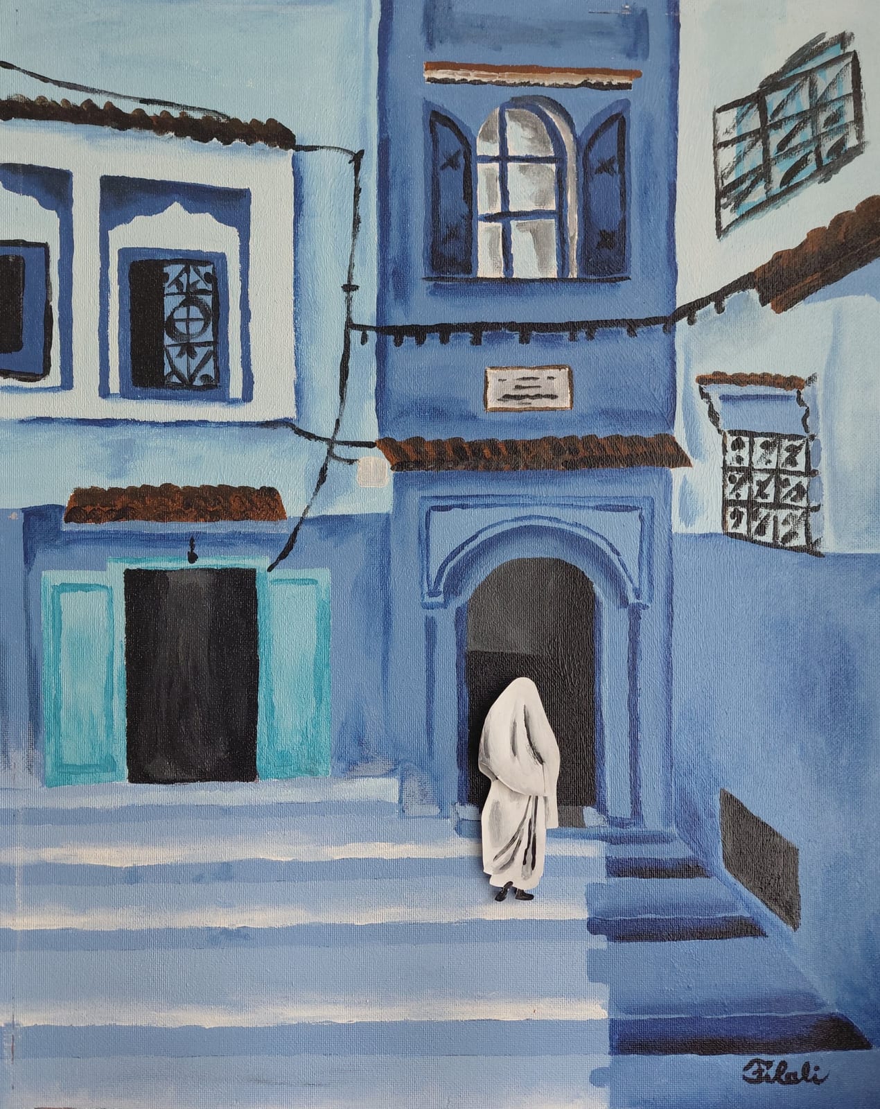 Die blaue Seele von Cefchaouen von Sandra Nour Filali ART