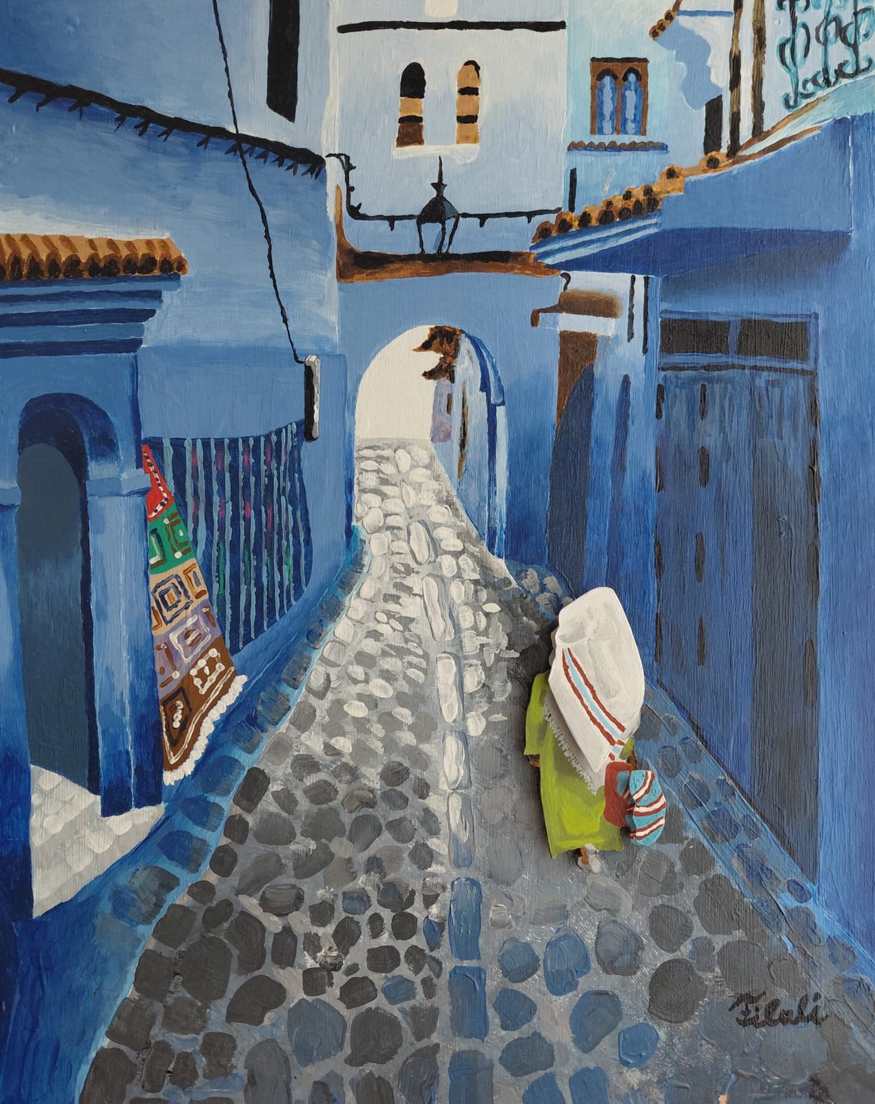 Wo das Blau Geschichten erzählt  von Sandra  Nour Filali ART 