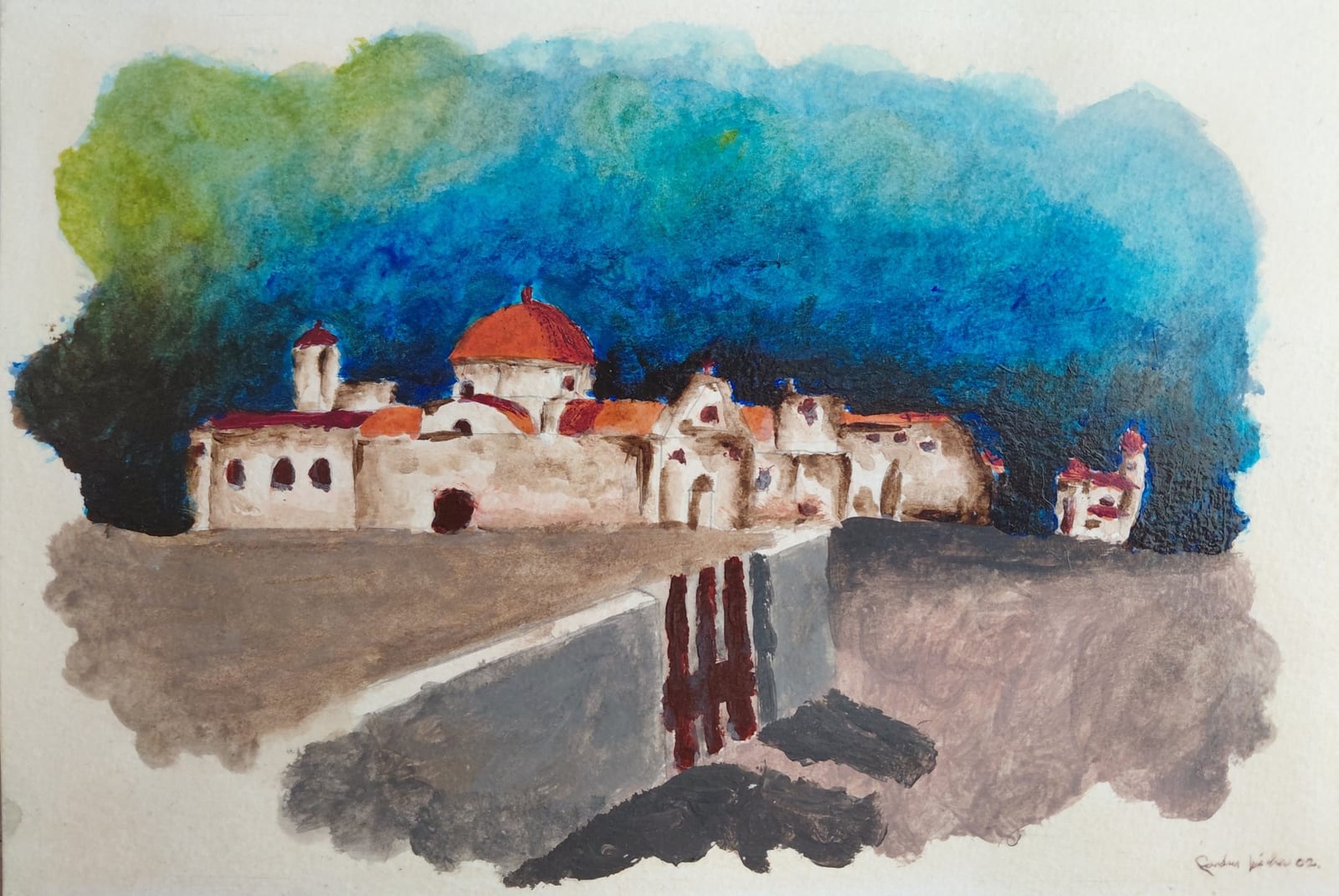 Zwischen Himmel und Spiegelung von Sandra Nour Filali ART
