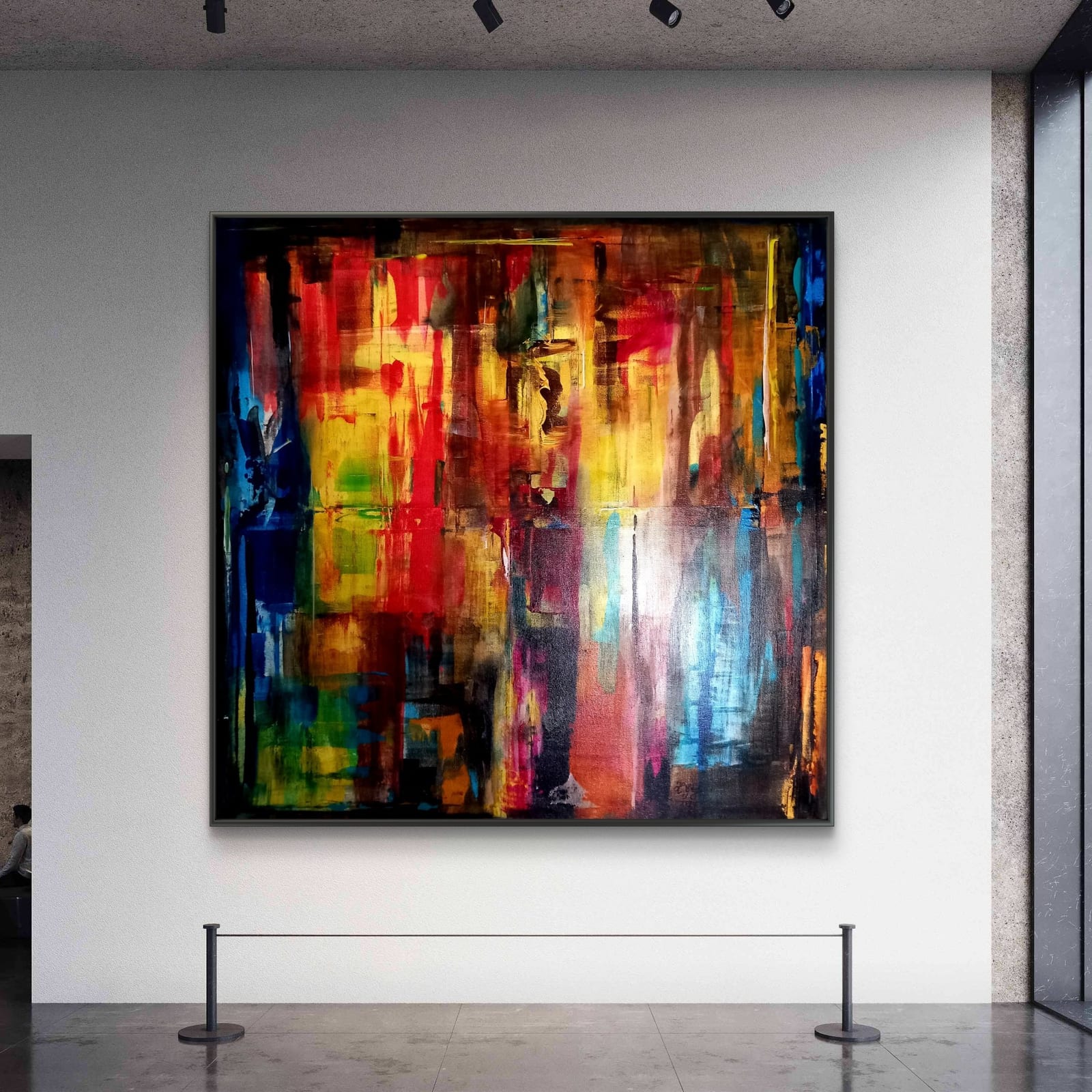 'MAGIC of COLOURS' 80x80 cm UNIKAT von Helena Graf