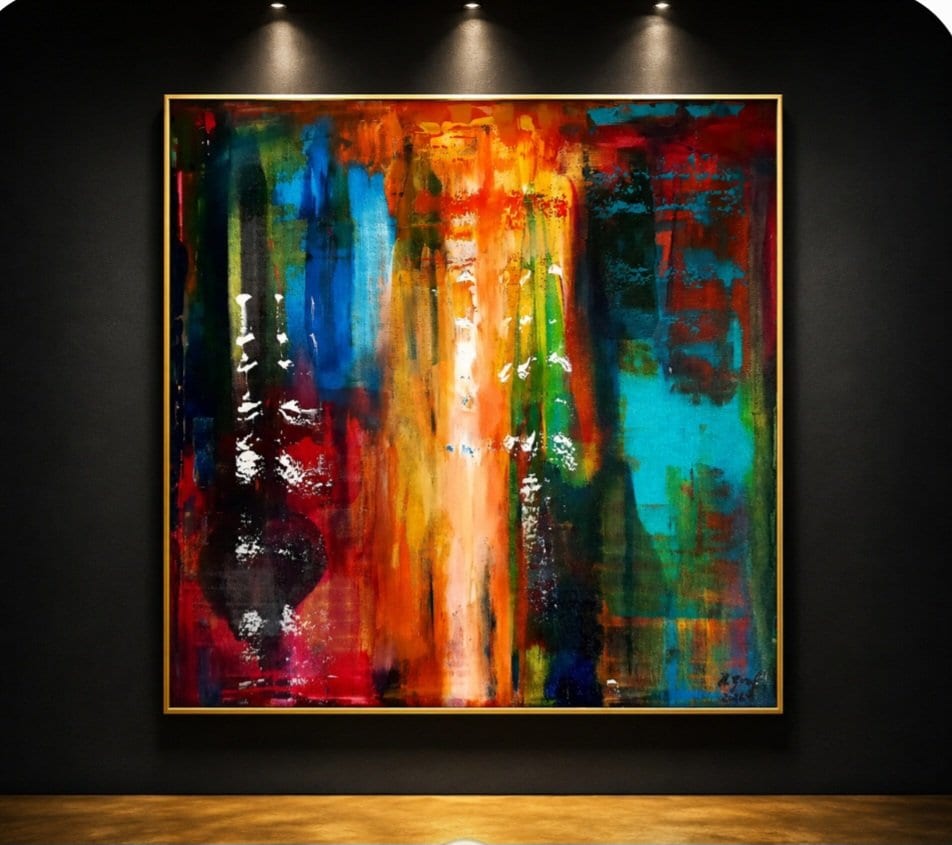'MOONLIGHT' 60X60 cm UNIKAT  von Helena Graf