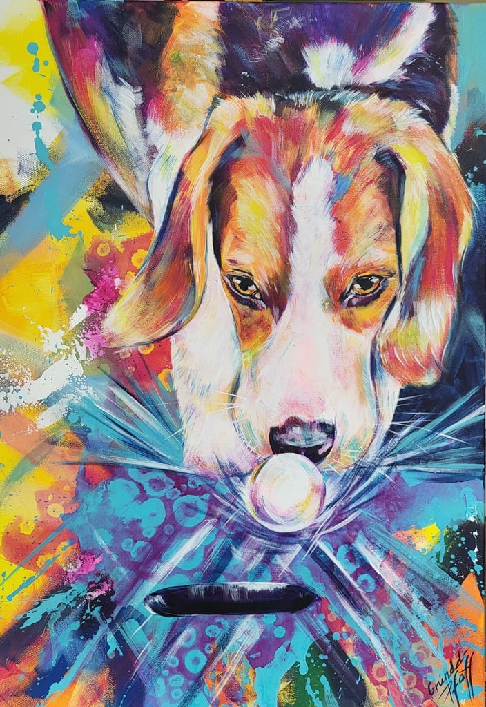 Profi am Werk (Beagle)