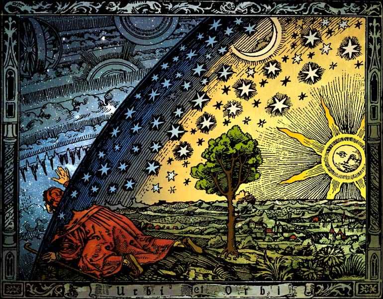 Flammarion Holzstich, Koloration