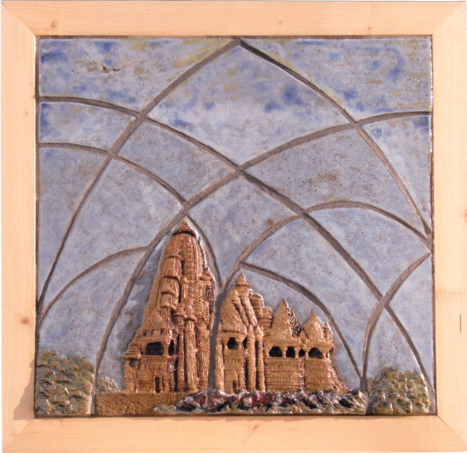 Mosaik Tempel in Khajuraho, Nordindien