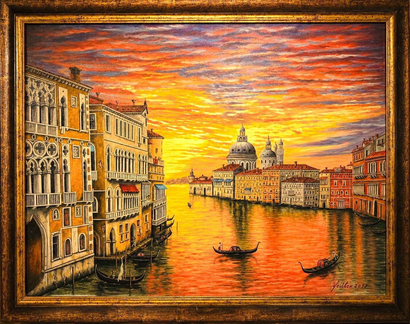 Venedig Sonnenuntergang von Norbert Jeitler