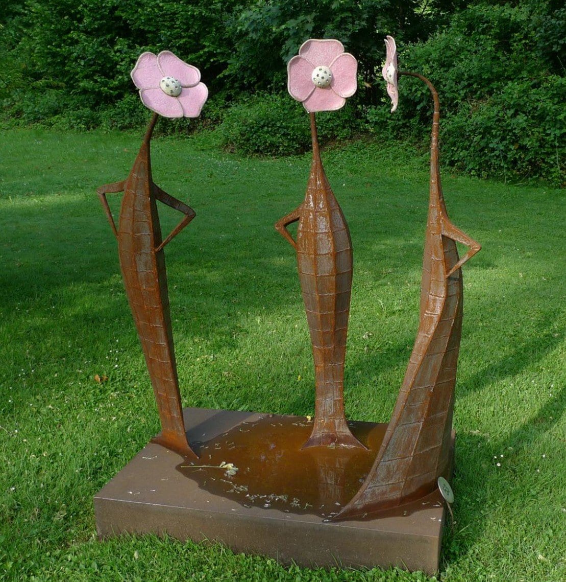 Drei im Garten von Friedrich Sebastian Feichter