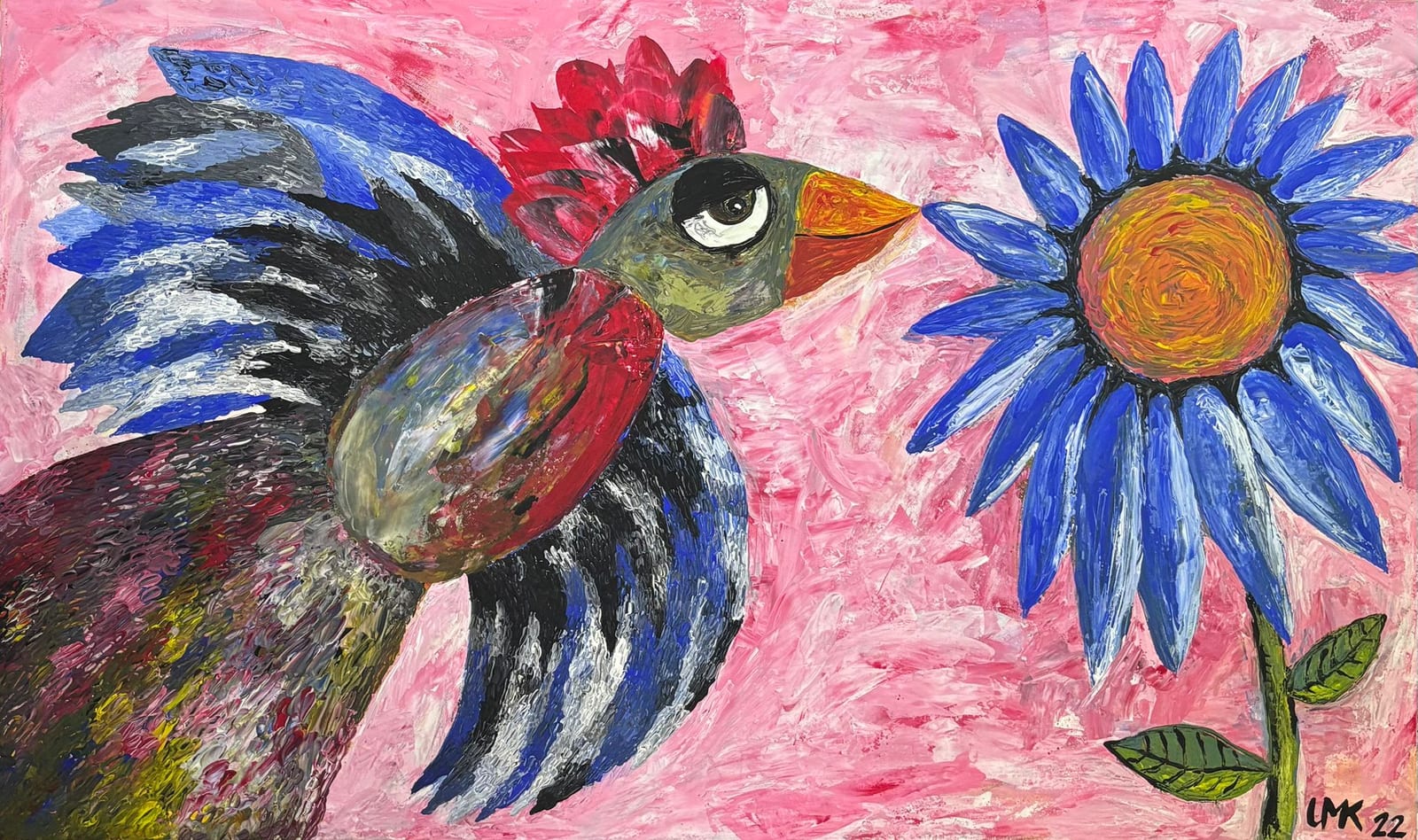 Let the bird kiss the flower