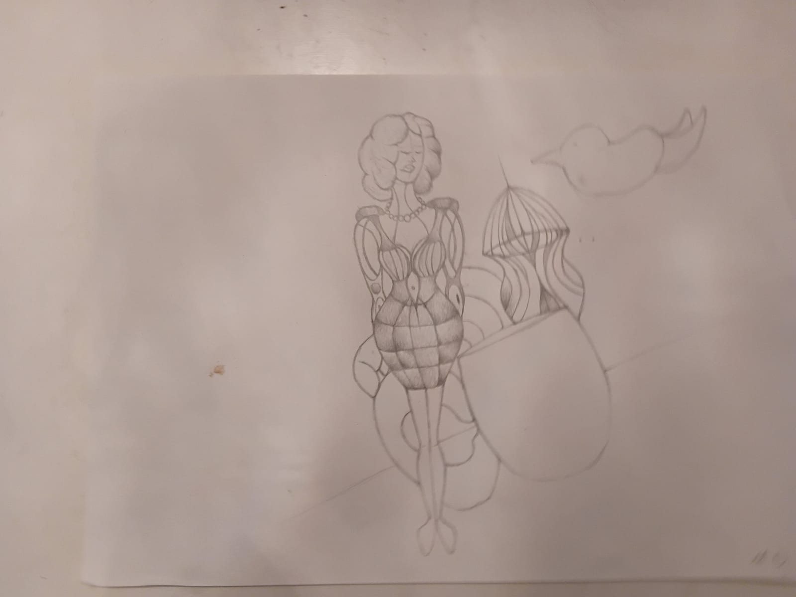 Frau mit Rock von Margarethe