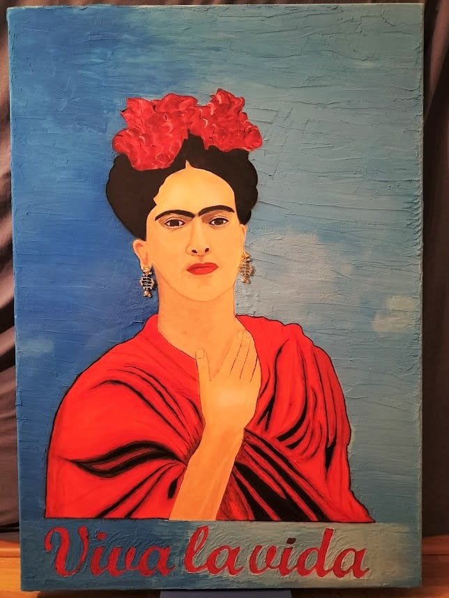 Frida Kahlo - Blue Wall  von Stephan John Mwathi