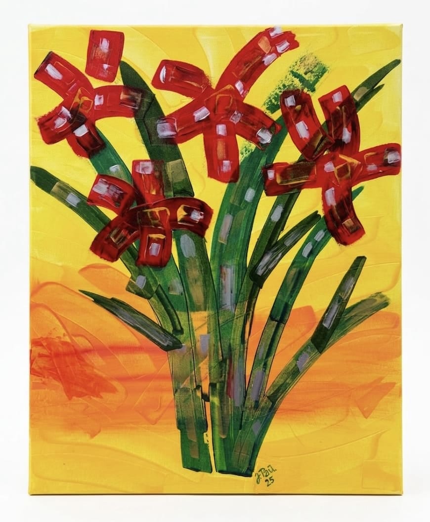 Blumen rot