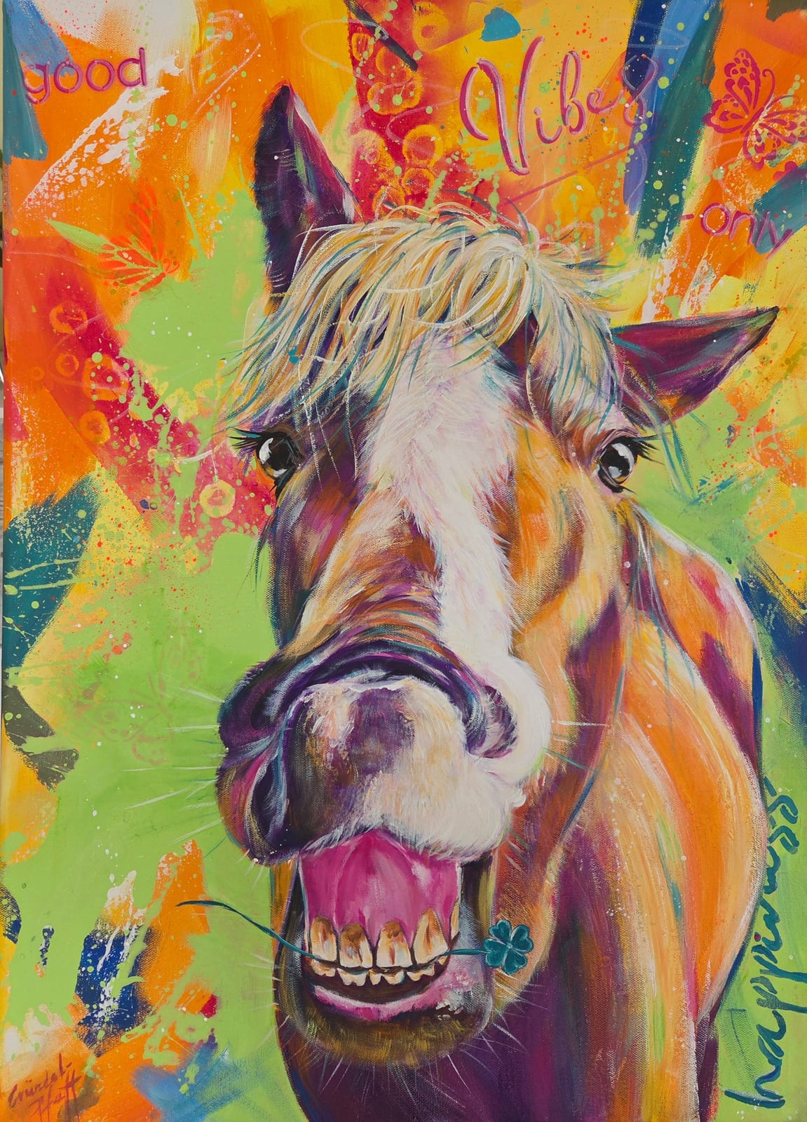 Happiness only (Pferd) von Inge Gründel-Pfaff