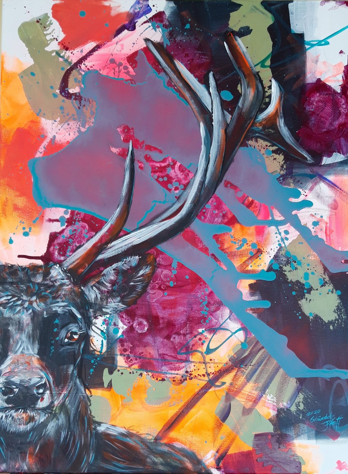 Stay Wild (Reh/Hirisch) von Inge Gründel-Pfaff