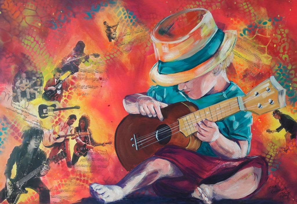 Traum verwirklichen (Gitarrenspieler) von Inge Gründel-Pfaff
