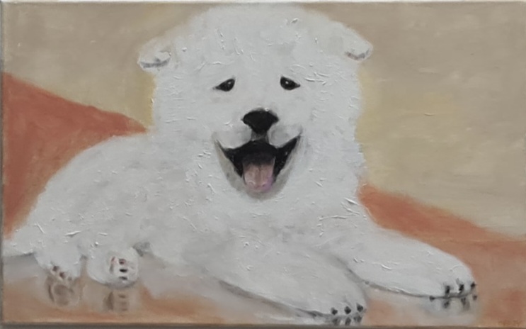 Lachender Hund