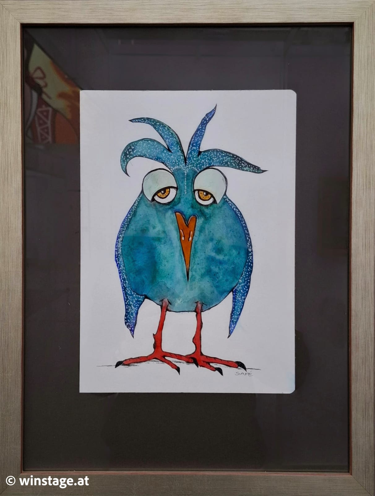 Müder Schlafaugenvogel