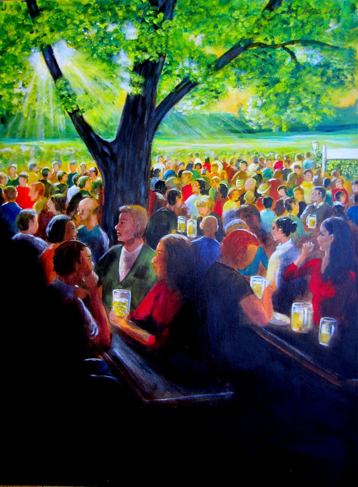 im Biergarten