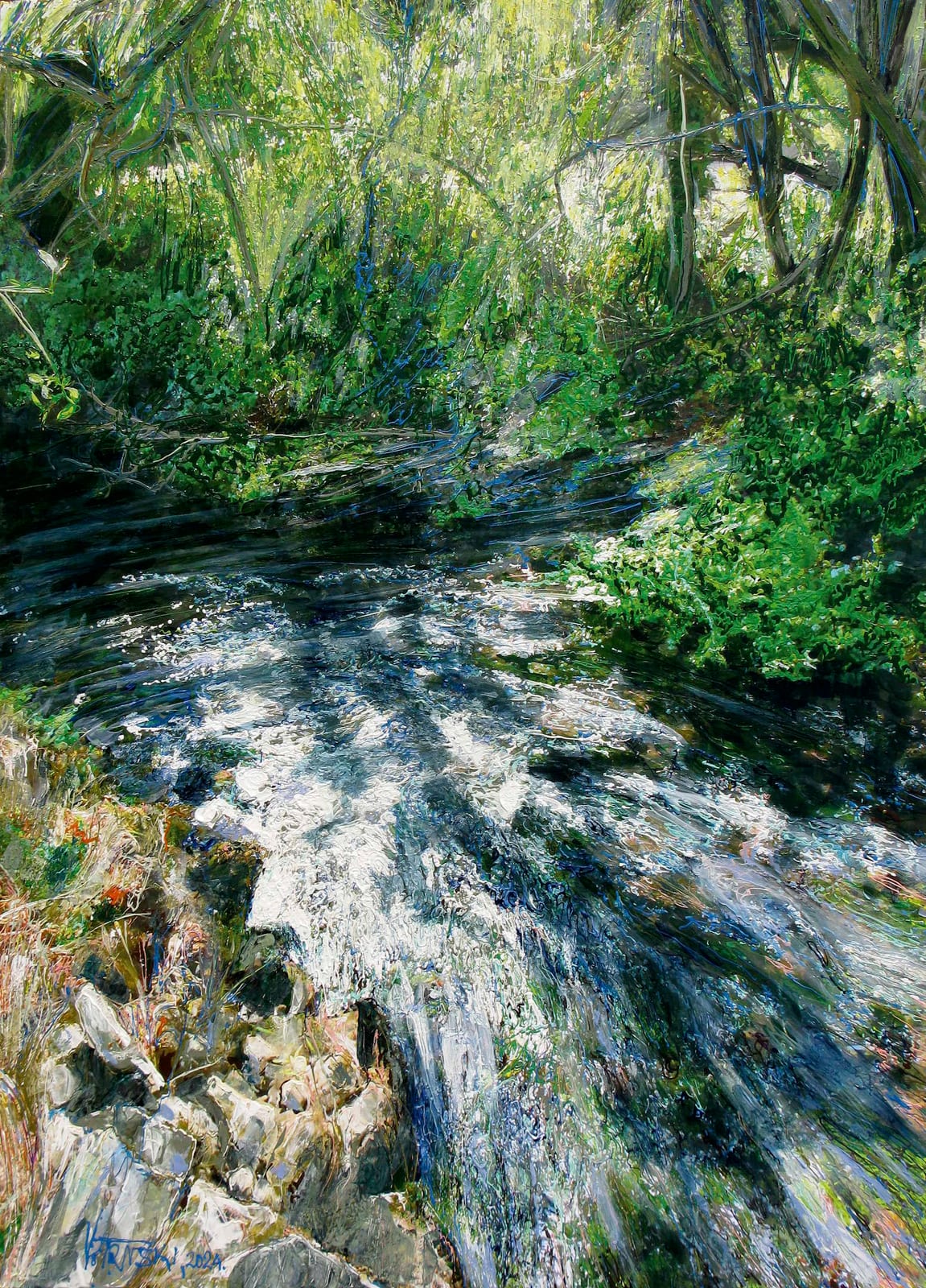 SMALL RIVER IN CHIAROSCURO