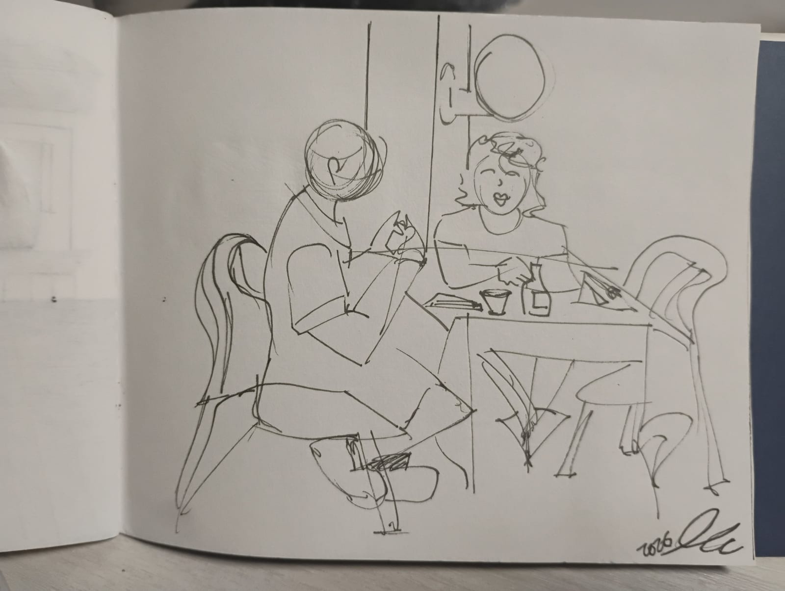 Sketch ristorante von Maura Ullu