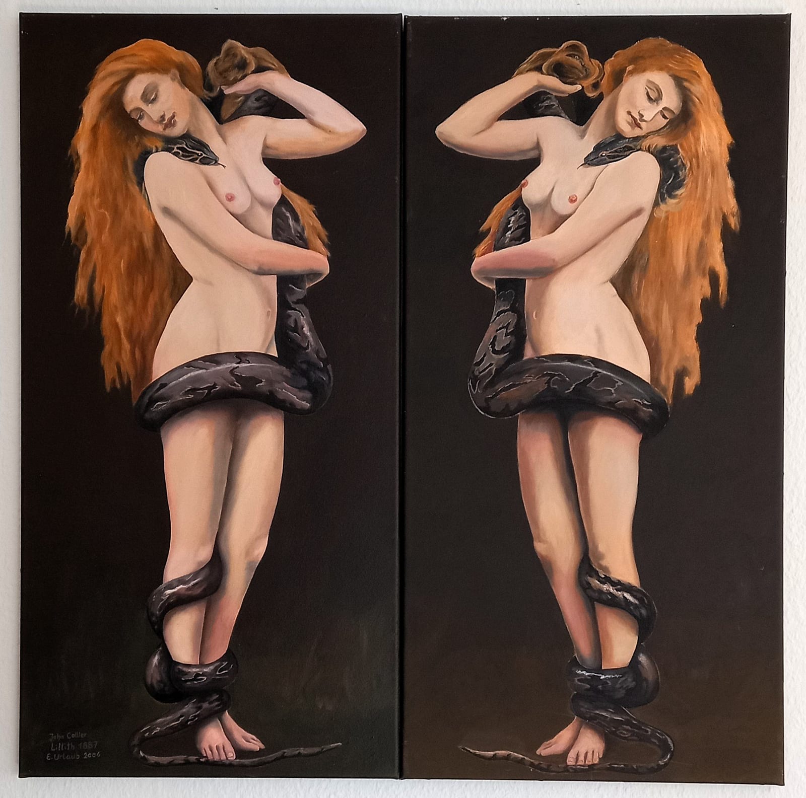 Lilith, Doppelkopie nach John Collier 1887 von ellen urlaub
