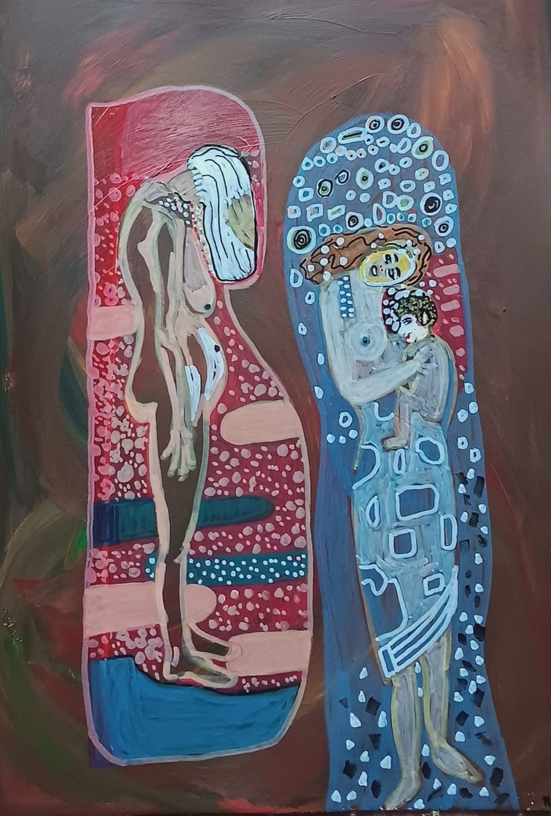 Herbst im Leben eine Frau nach Klimt von Marija Weiß