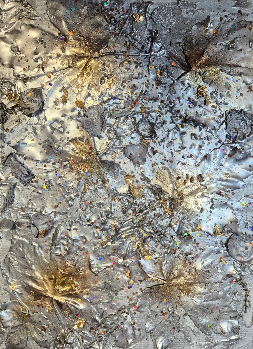 Silberne Blüten von Vanessa Wolchowe