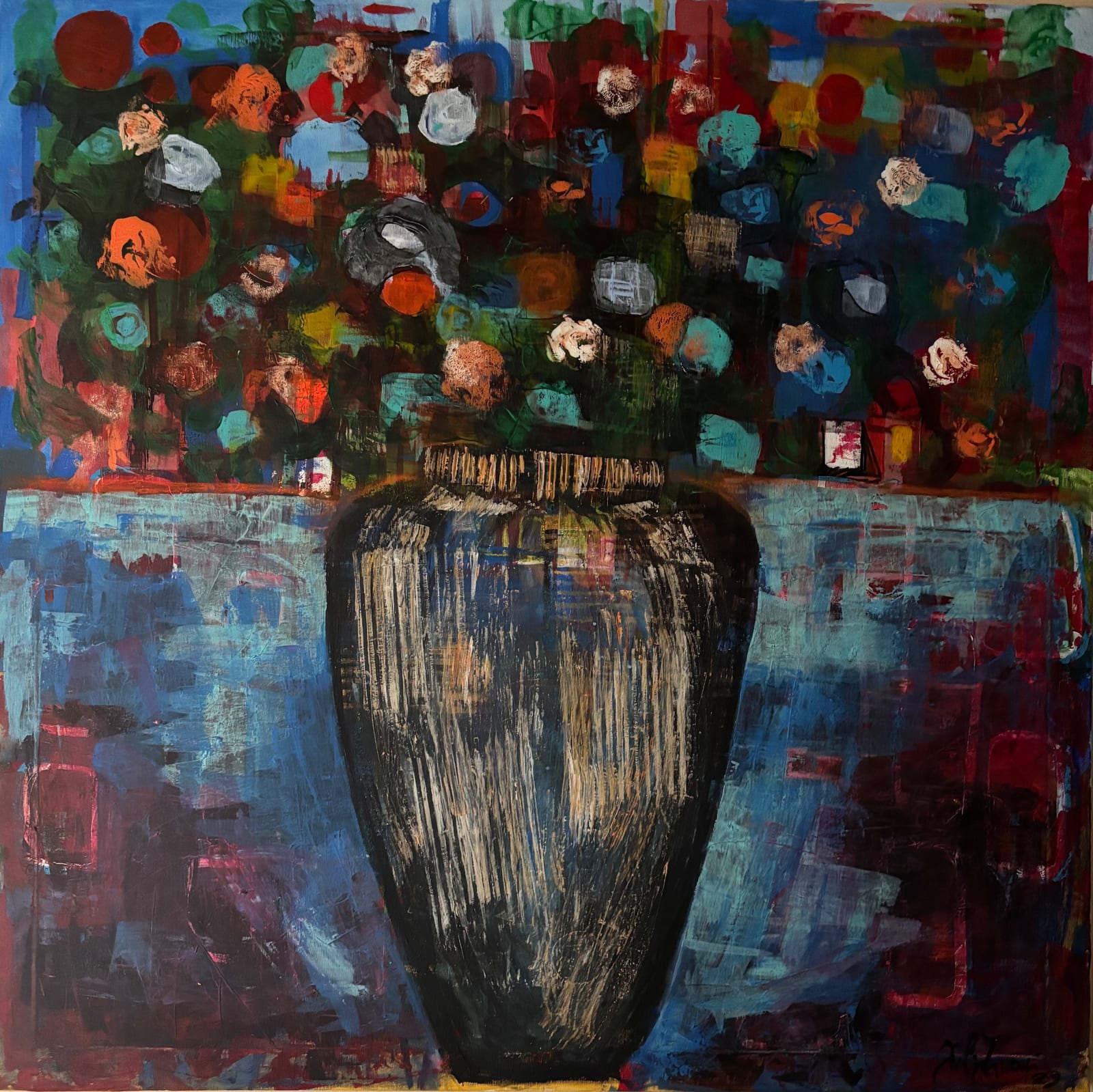 Vaso che custodisce la tempesta di fiori von Giuliana Zanoni