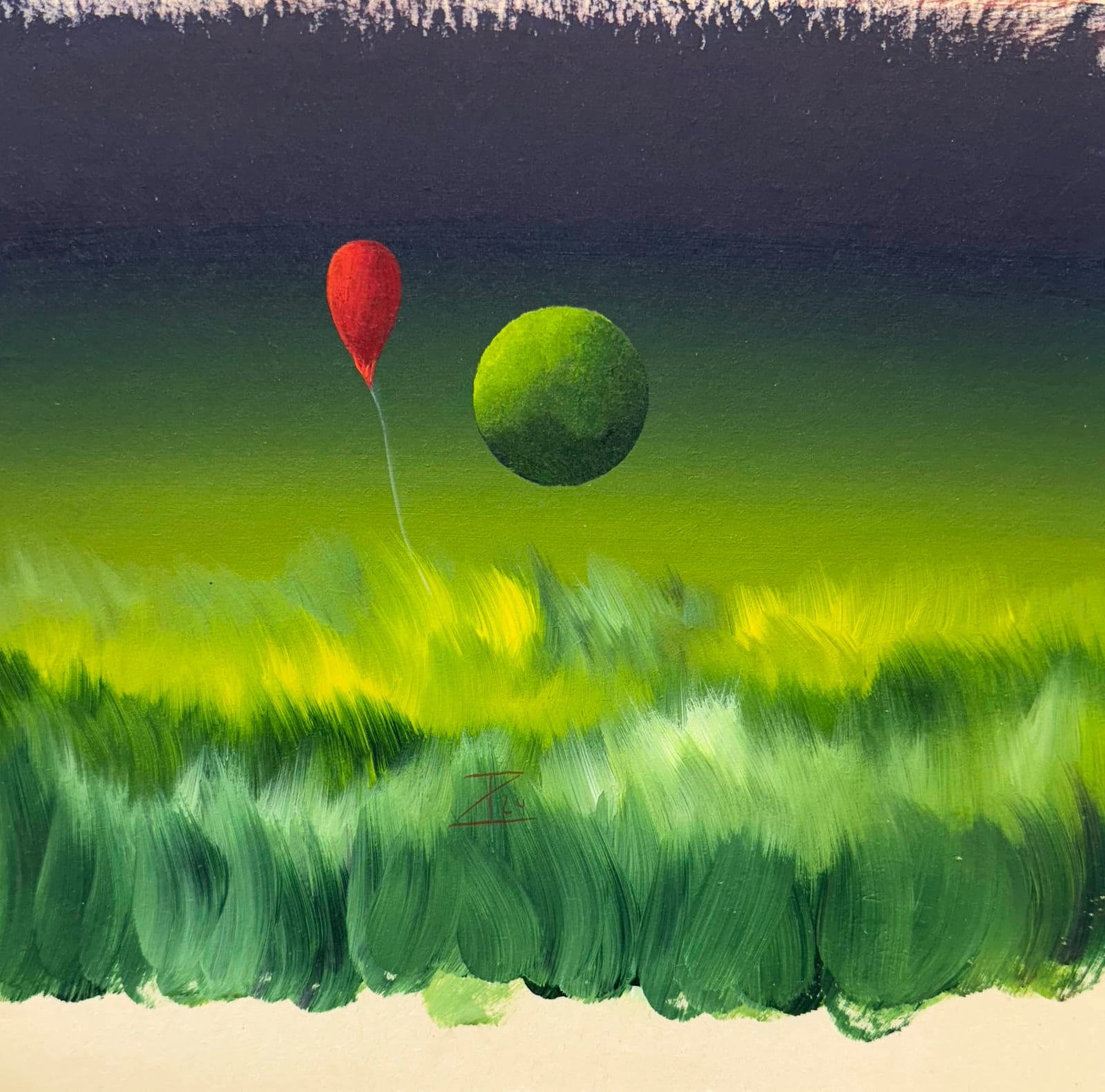 Ballon Grün