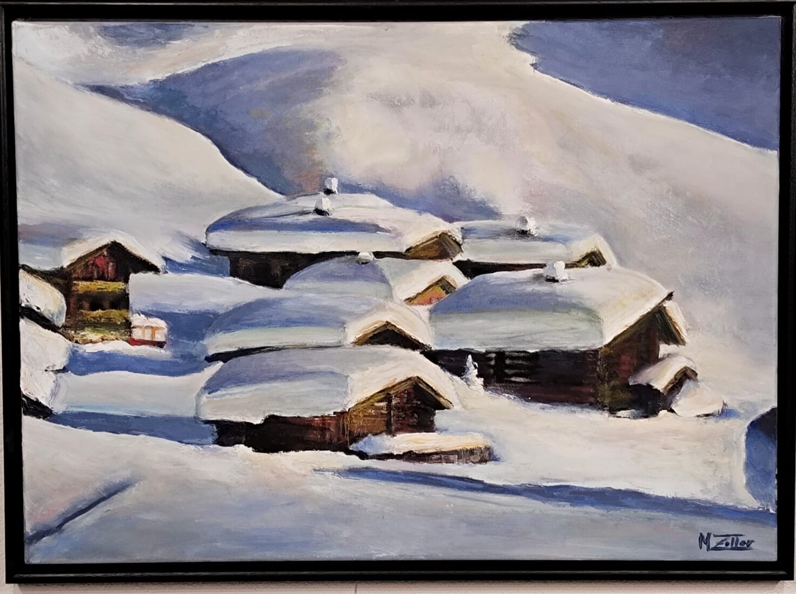 Almen im Spätwinter