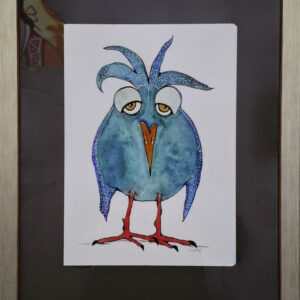 Müder Schlafaugenvogel