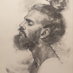 Portrait einen Mann mit dem Bart
