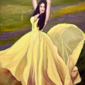 Die Frau im Blumenfeld