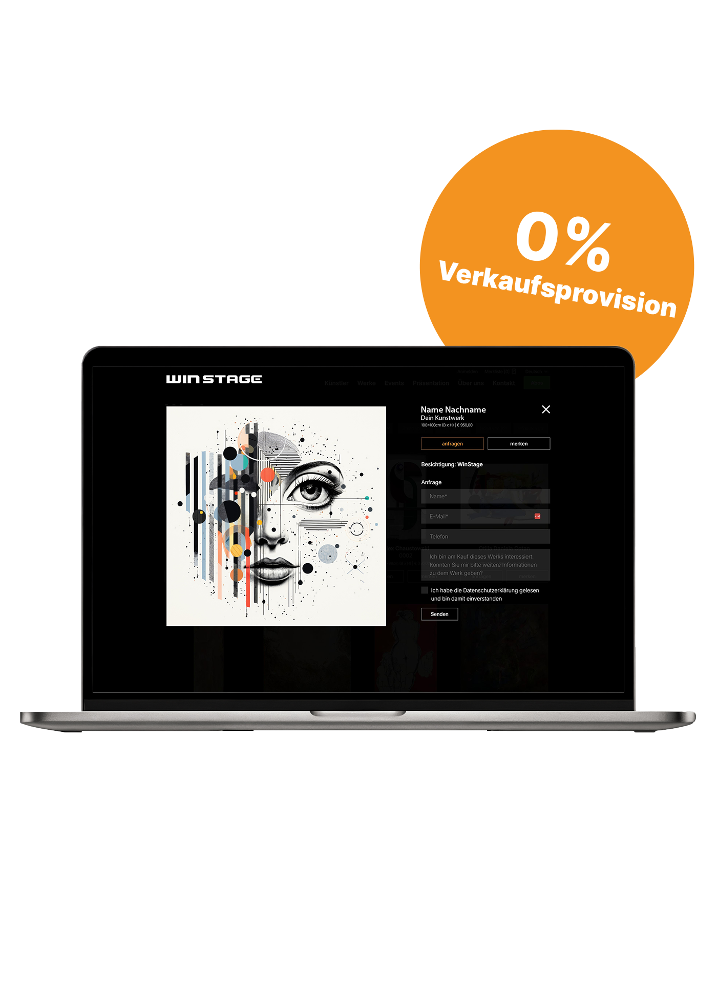 Winstage-Künstler-Website-0-Prozent-Verkaufsprovision