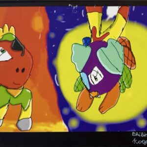 Feueraugenklappendendino und die mondtanzende Fledermaus