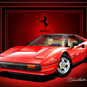 1980-1982 Ferrari 308 GTS Fine Art Print