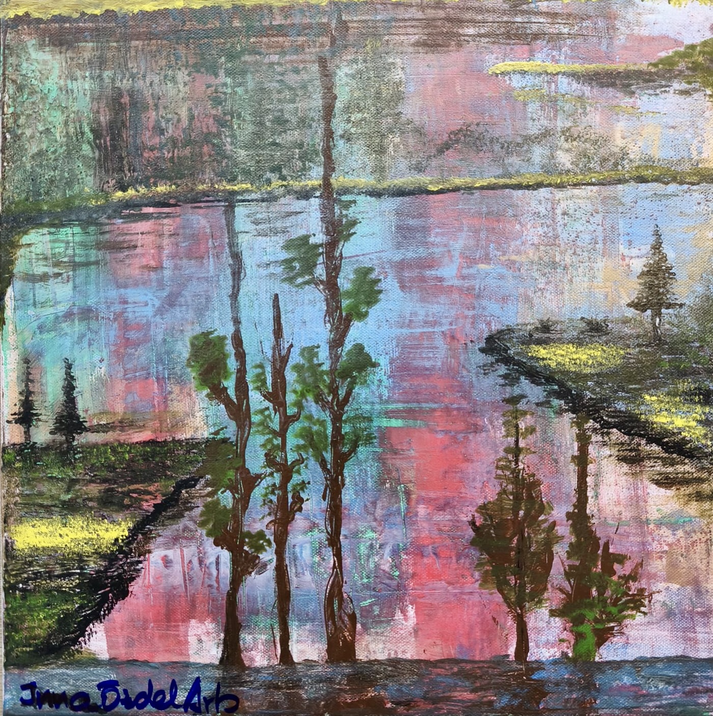 Schwebende Seenlandschaft