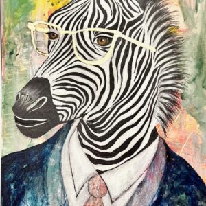 Chef im Streifenanzug